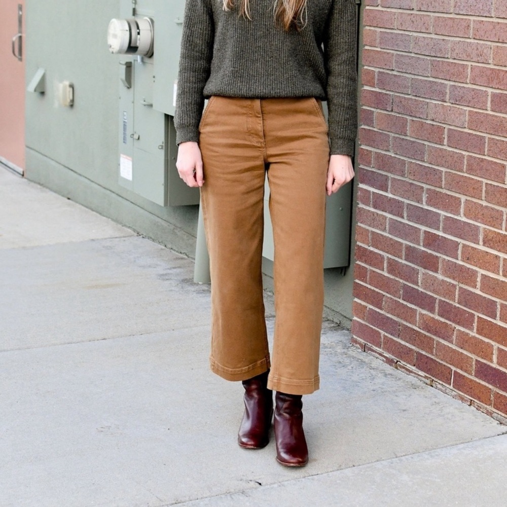 Everlane Cropped Wide‎ Regular Jeans